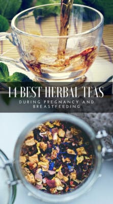 14 Best safe pregnancy teas that moms could enjoy even when breastfeeding! While pregnant most women want to try out different caffeine free herbal teas and drinks, but what teas are safe to drink? Check out this list of best pregnancy teas mothers can drink from the first trimester all the way to labor and even while nursing! Pregnancy-safe teas are a great alternative for expecting mothers to combat anxiety and to hydrate the body.