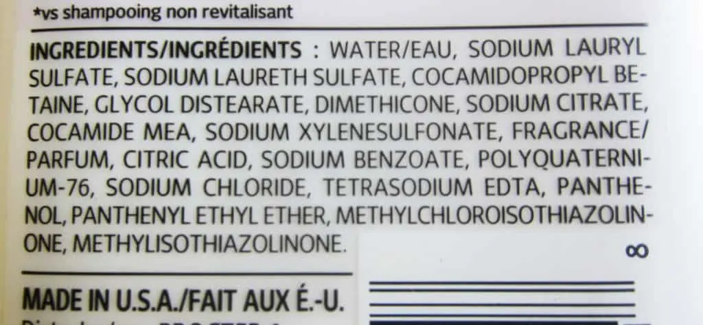 shampoo label ingredients to avoid