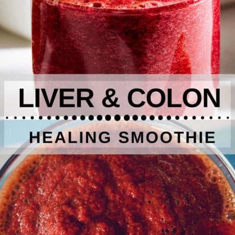 The best natural liver detox smoothie recipe great for cleansing your colon, to regulate high blood pressure, relieve constipation and bloating. A simple colon and liver detox drink with anti-inflammatory and immune boosting properties using ingredients like beets, carrots, apple, ginger and greens based on food combining rules.