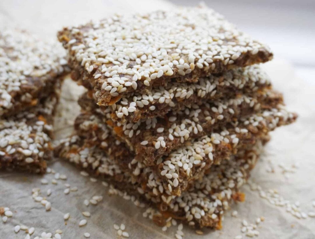Beet Crackers With Flax Seeds (Vegan Gluten Free Recipe)