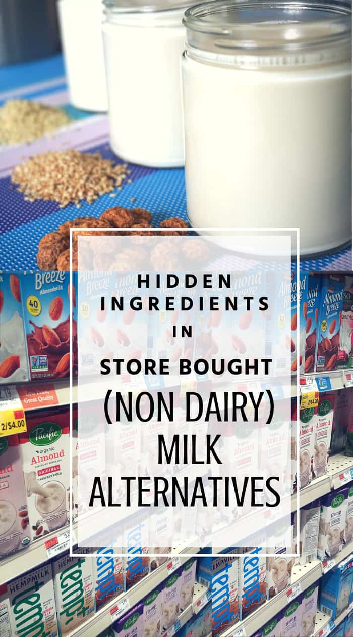 Hidden Ingredients In Store Bought (Non Dairy) Milk Alternatives