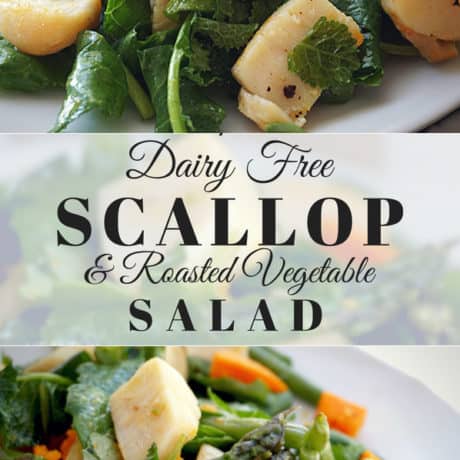 Scallop and vegetable salad dairy free