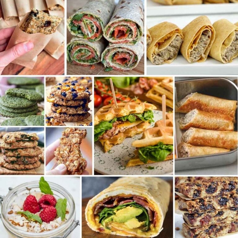 Portable gluten-free dairy-free breakfast ideas for meal prep, work, and school.