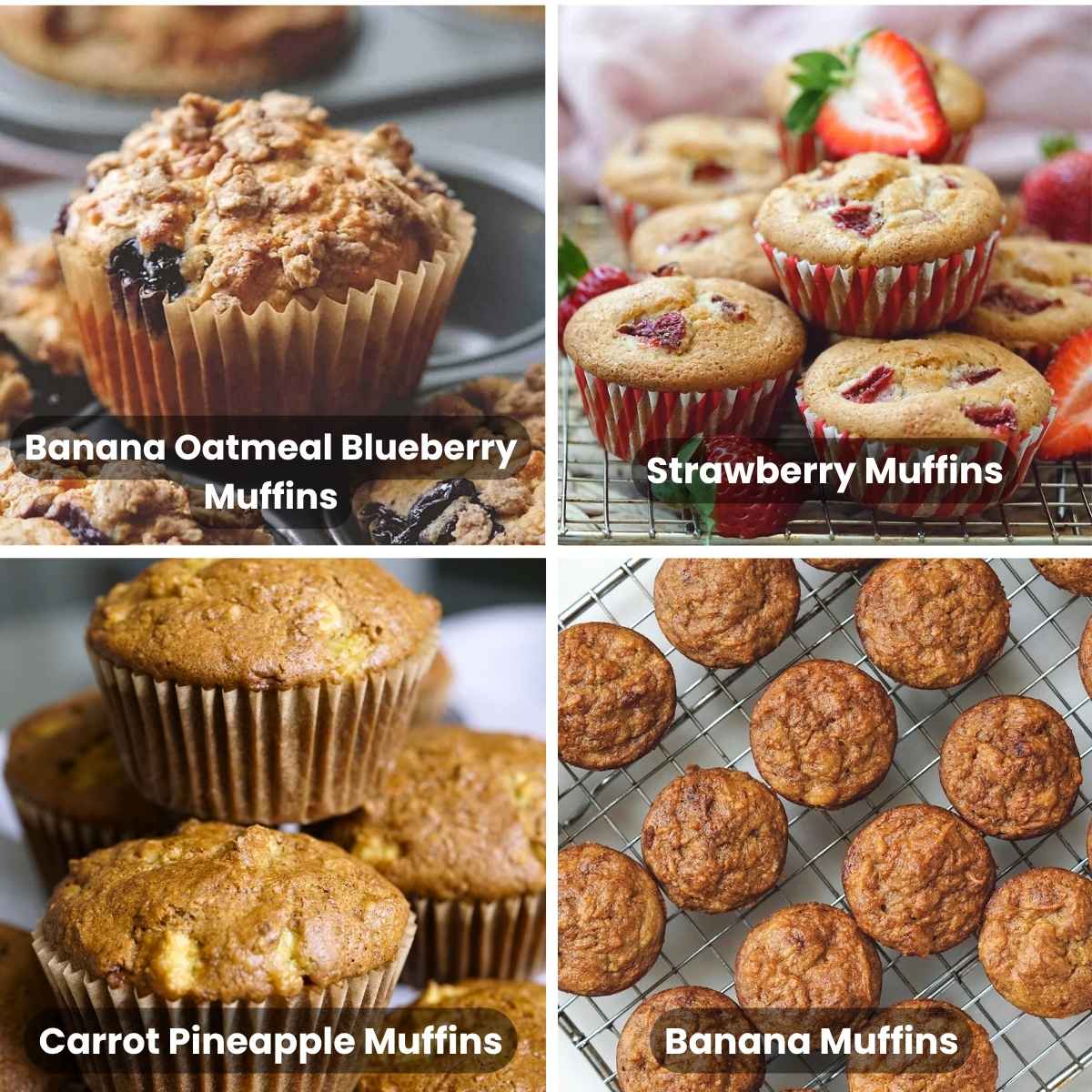 Gluten free dairy free muffins healthy taste of life collage