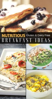 Gluten free dairy free breakfast ideas for people with sensitivities and those following a clean eating elimination diet. These healthy gluten free / dairy free breakfast recipes include sweet and savory options all made with gluten free, dairy free, refined sugar free, soy free, wholesome ingredients. If you ran out of breakfast ideas make sure to try these healthy, simple and easy morning meals + how to videos.
