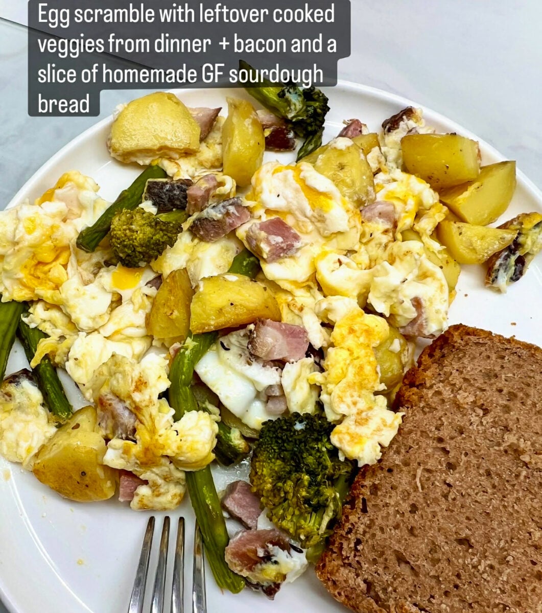 gluten free dairy free breakfast idea mix plate