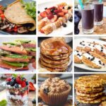 gluten free dairy free breakfast ideas collage sweet + savory
