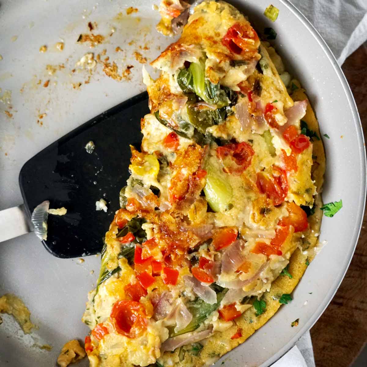 moong Dahl omelette vegan breakfast gluten free