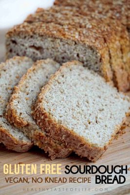 Gluten Free Sourdough Bread Recipe (Vegan Yeast Free, Dairy Free Egg Free)
