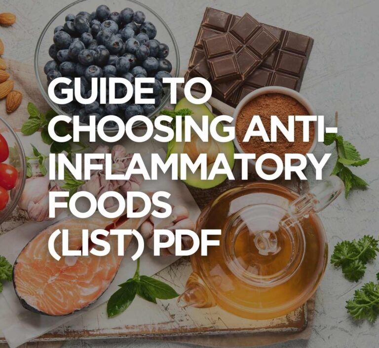 Guide To Choosing Anti-inflammatory Foods (LIST) PDF