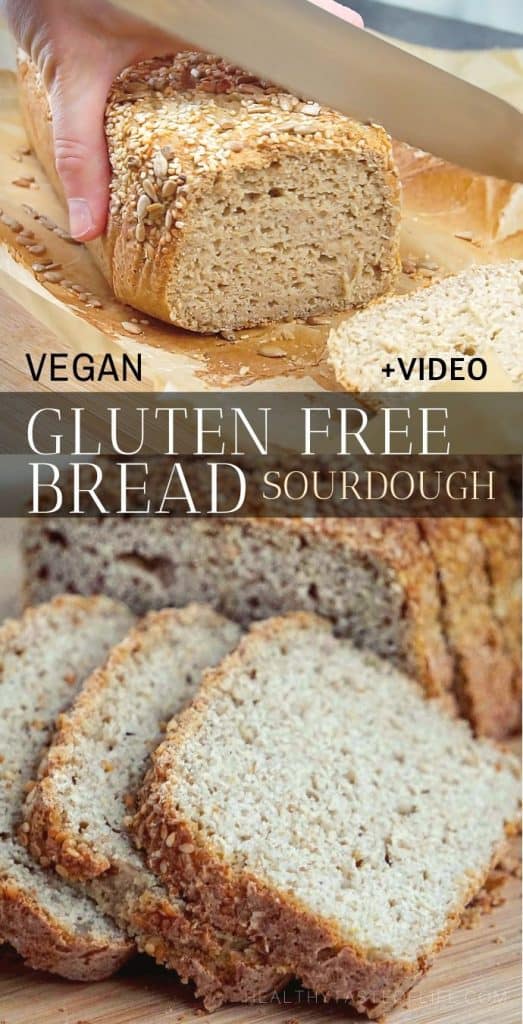 Healthy Gluten Free Bread Recipe - Homemade Sourdough, Vegan, No Yeast ...