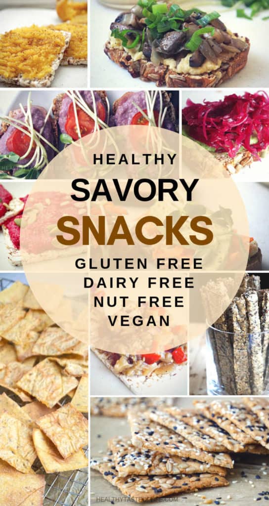 Healthy savory snacks clean eating vegan gluten free dairy free Healthy Taste Of Life
