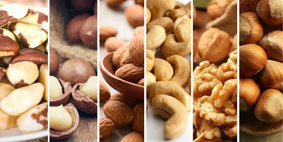 anti inflammatory foods list, nuts.