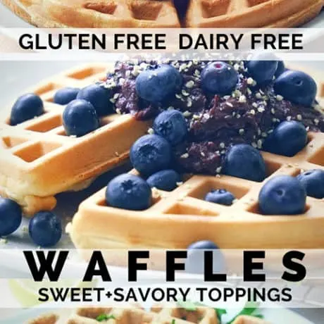 Gluten free dairy free waffles.