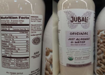 Jubali almond milk