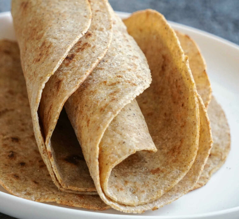 healthy gluten free tortillas with sourdough and flaxseeds
