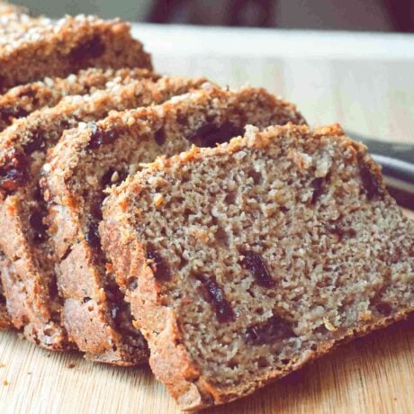 Vegan Gluten free sourdough banana bread no added sugar, no oil, no psyllium, no eggs, no butter