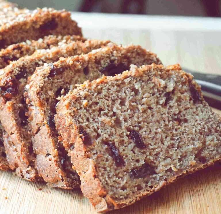 Vegan Gluten free sourdough banana bread no added sugar, no oil, no psyllium, no eggs, no butter