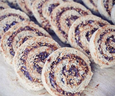 Amaranth + Fig Swirl Cookies - Gluten Free, Dairy Free, Eggless (Vegan), Sugar Free