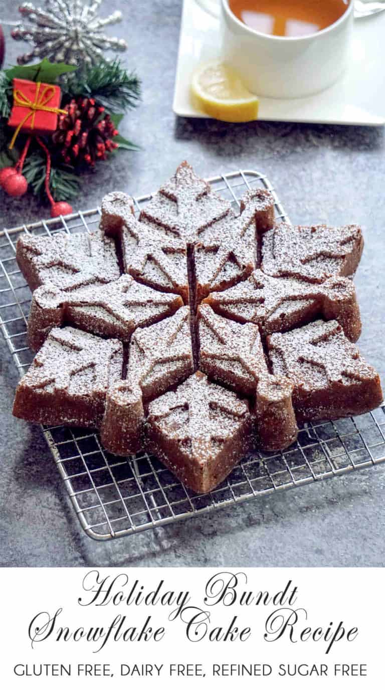 Christmas Snowflake Bundt Cake Gluten Free Dairy Free Recipe Healthy Taste Of Life 0122