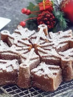 Holiday Bundt Snowflake Cake - Gluten Free, Dairy Free Recipe