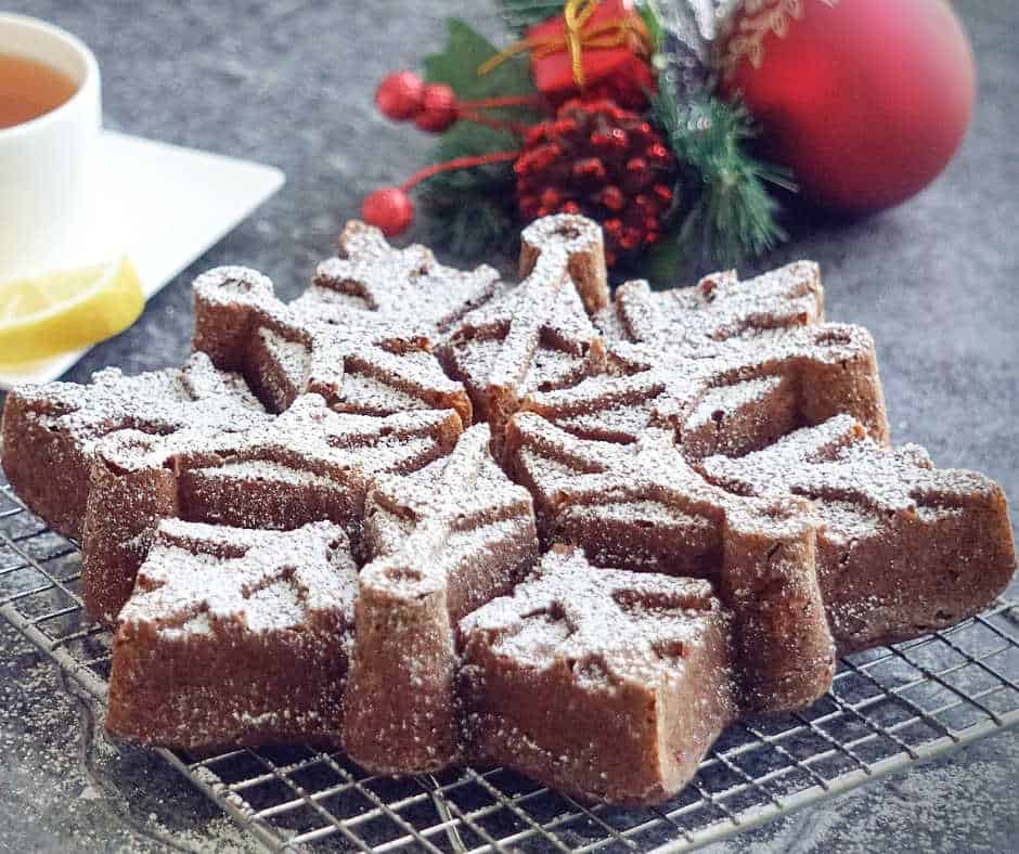 Holiday Bundt Snowflake Cake - Gluten Free, Dairy Free Recipe