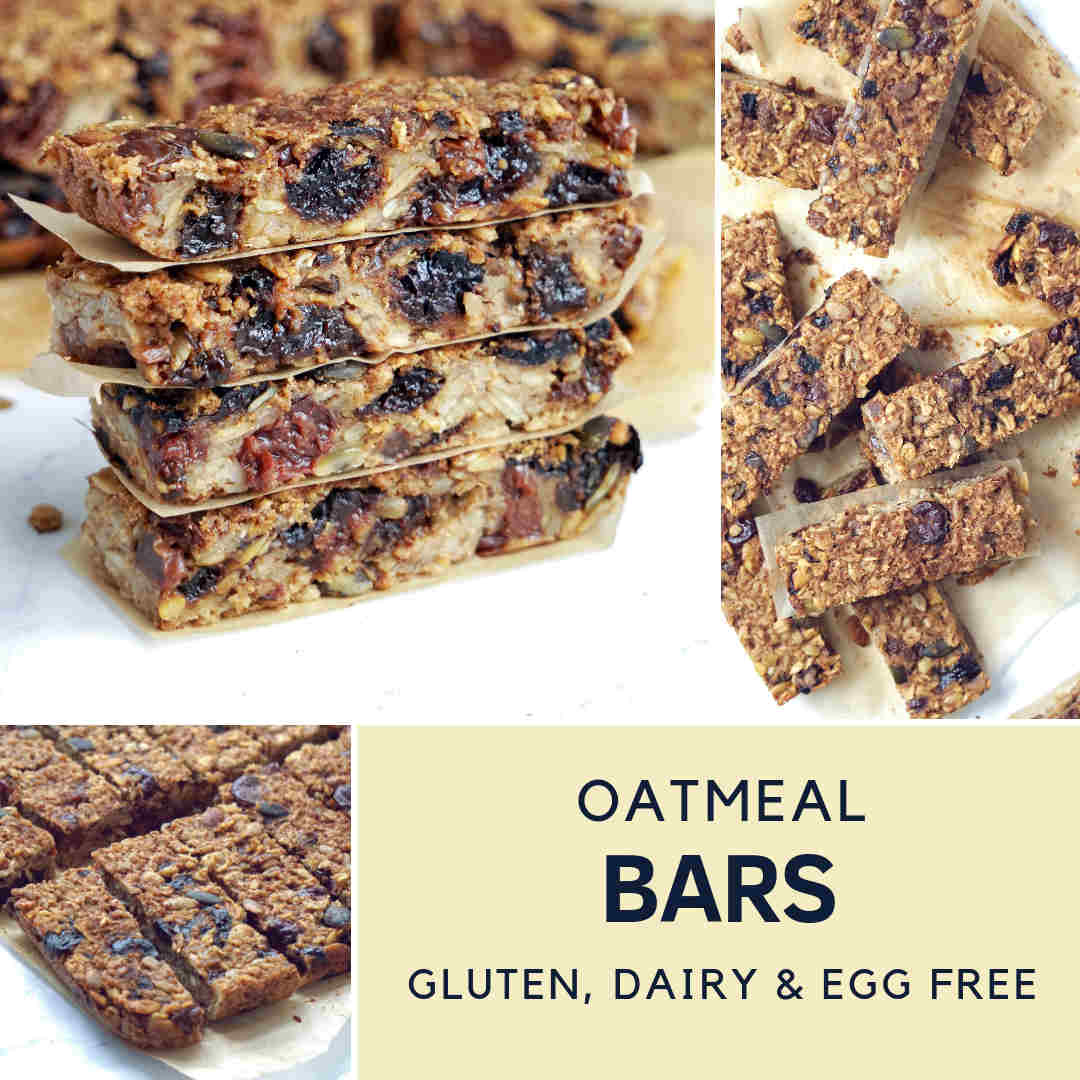 Healthy Oatmeal Breakfast Bars To-Go (Gluten Free, Vegan)