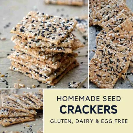 Homemade Seed Crackers Gluten Free Dairy Free