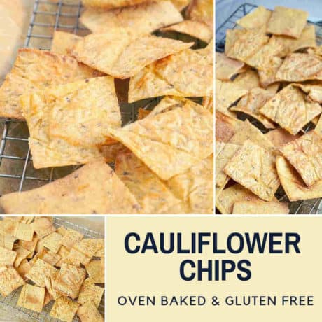 Cauliflower Chips, Gluten Free, Dairy Free, Egg Free