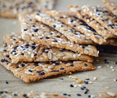 Healthy homemade gluten free crackers recipe
