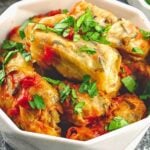 image bowl of healthy cabbage rolls / recipe