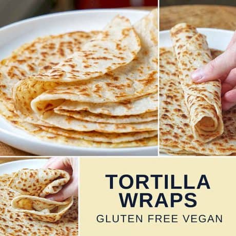 vegan gluten free sourdough tortillas