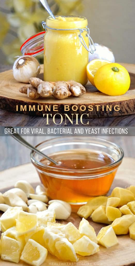 Immune Boosting Tonic (Ginger Lemon Garlic Honey) | Healthy Taste Of Life