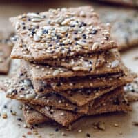 low carb keto crackers recipe