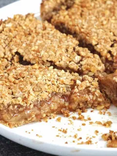 vegan gluten free apple pie with crumb topping featured image