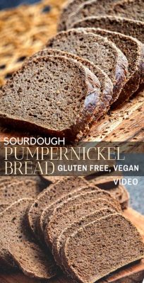 This teff and buckwheat sourdough bread has similar flavor and texture of a pumpernickel bread making it the most flavorful vegan gluten free sourdough sandwich bread. It’s a hearty vegan, gluten free loaf made with whole grain flours like buckwheat flour, teff flour, seeds and a rice flour based gluten free sourdough starter. #glutenfreesourdough #buckwheatsourdough #teffsourdough #veganglutenfreebread