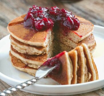 gluten free sourdough pancakes featured image