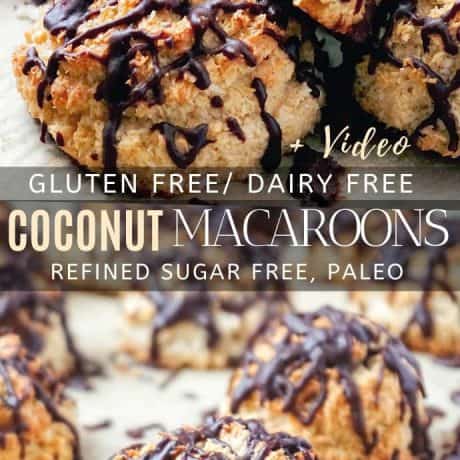 Gluten-free-coconut macaroons paleo dairy-free