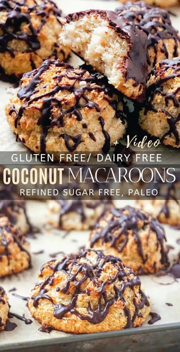 Homemade Gluten Free Coconut Macaroons (Dairy Free, Paleo) picture for pinterest.