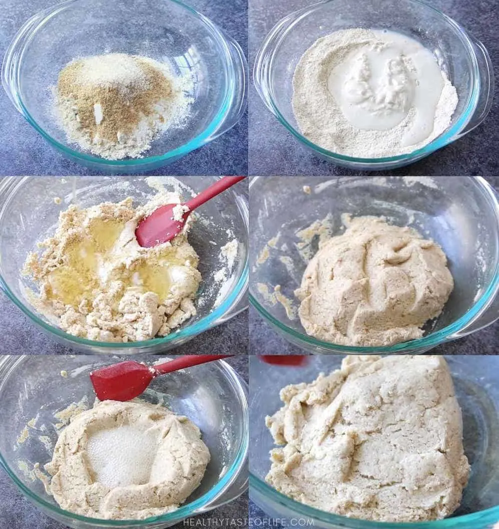 How to make vegan gluten free sourdough crackers: step by step instructions.