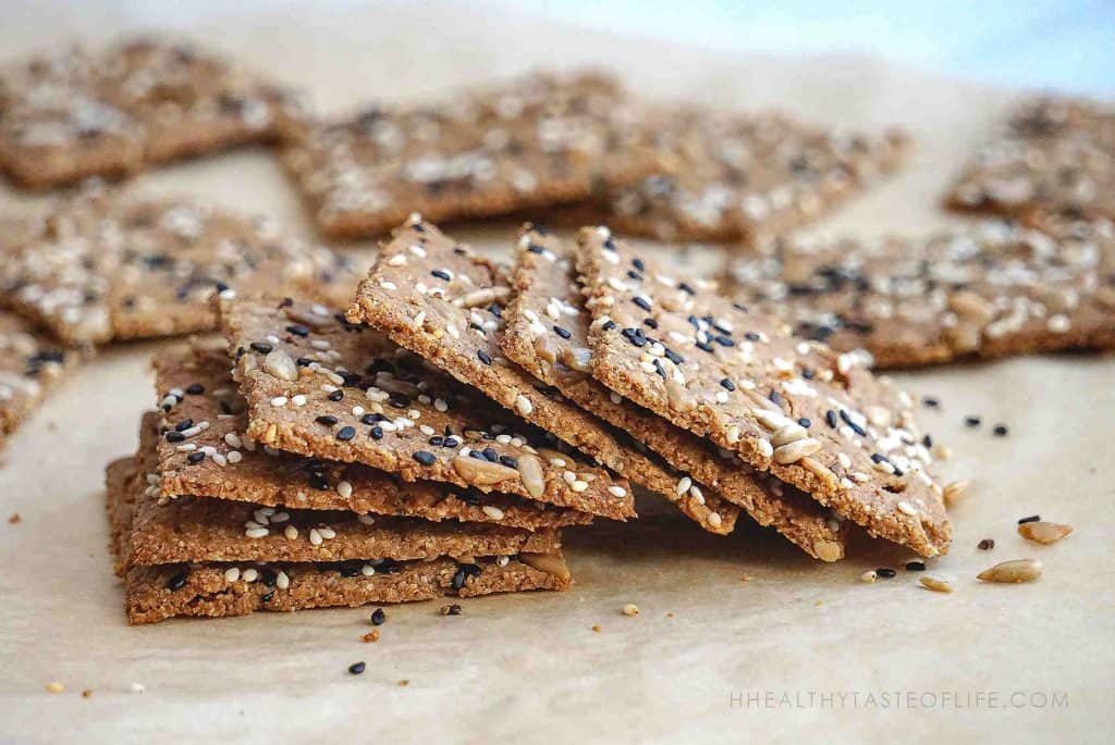 low-carb-crackers-recipe-Vegan-Dairy-Free-Nut-Free | Healthy Taste Of Life