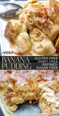 gluten free dairy free banana pudding.
