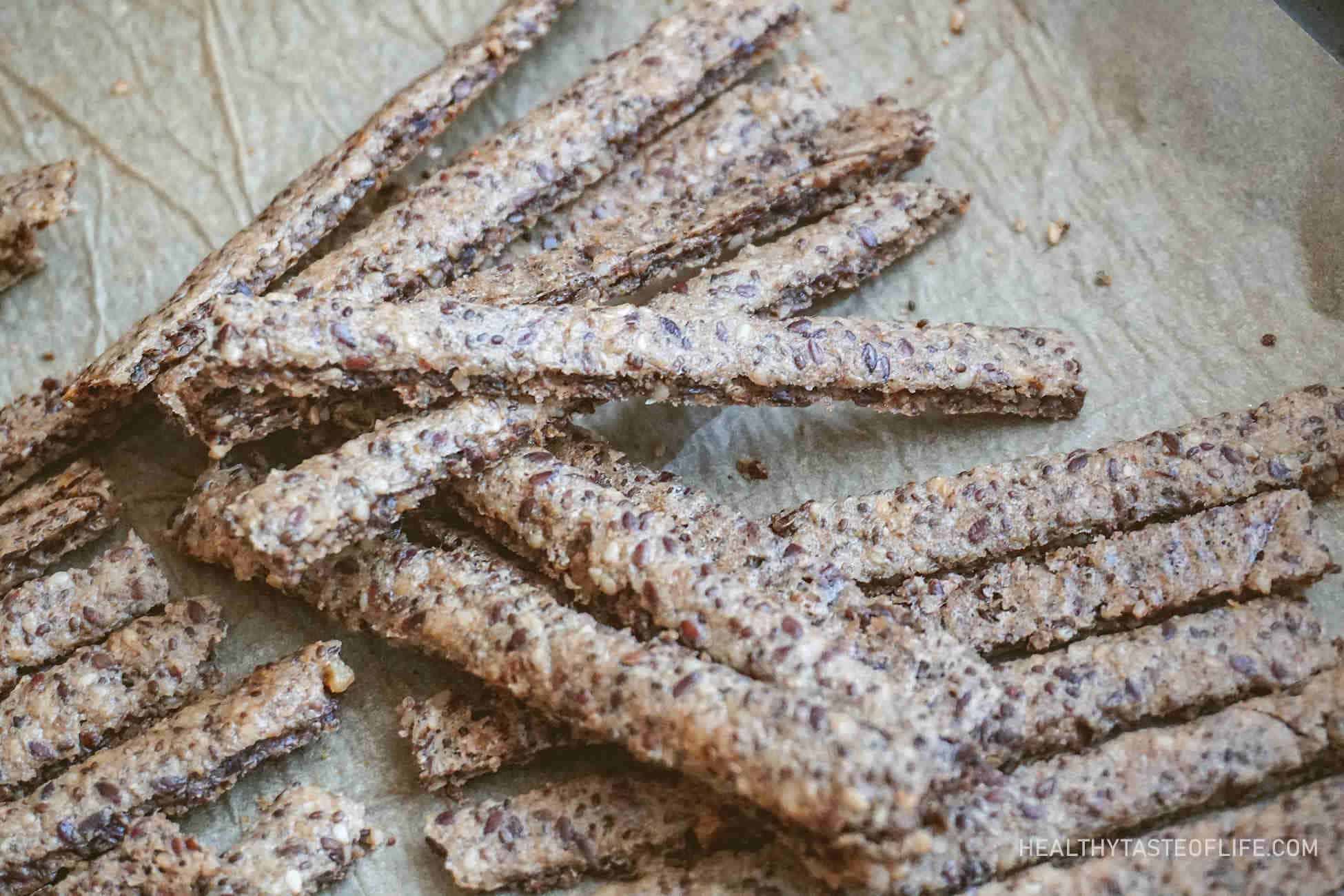 Quinoa Cracker Sticks Recipe - A  Homemade Healthy Quinoa Snack which is gluten free dairy free and vegan friendly.