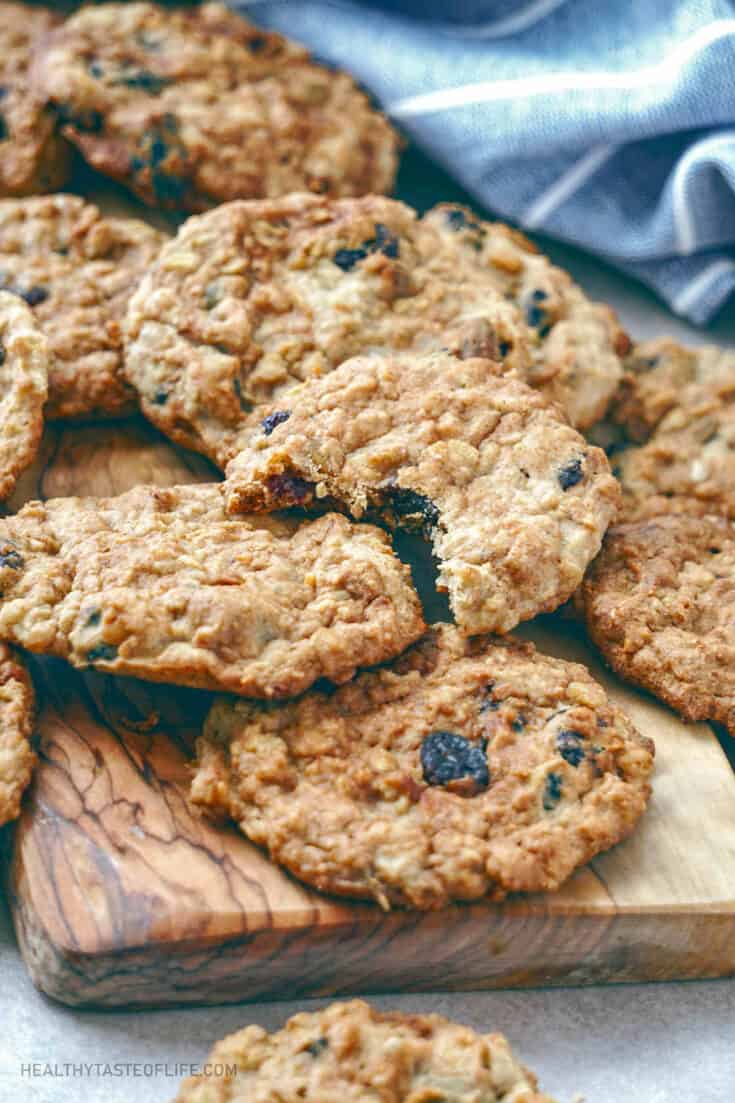 Vegan Oatmeal Cookies With Applesauce - 4 Ways | GF | Healthy Taste Of Life