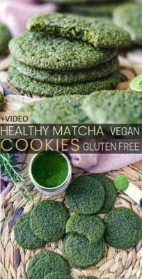 Healthy Matcha Cookies Recipe: Vegan Gluten Free Matcha Sugar Cookies.