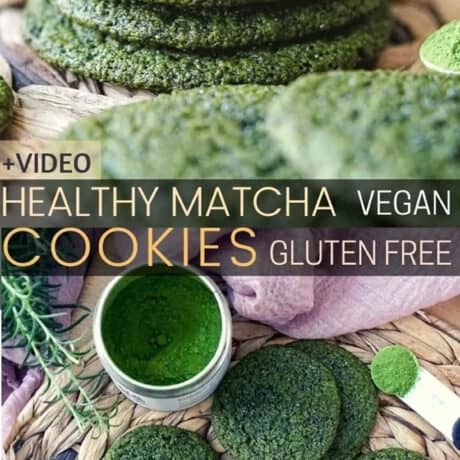 Healthy Matcha Cookies Recipe: Vegan Gluten Free Matcha Sugar Cookies.