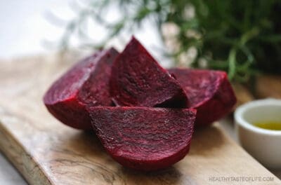 cut and peeled beetroot