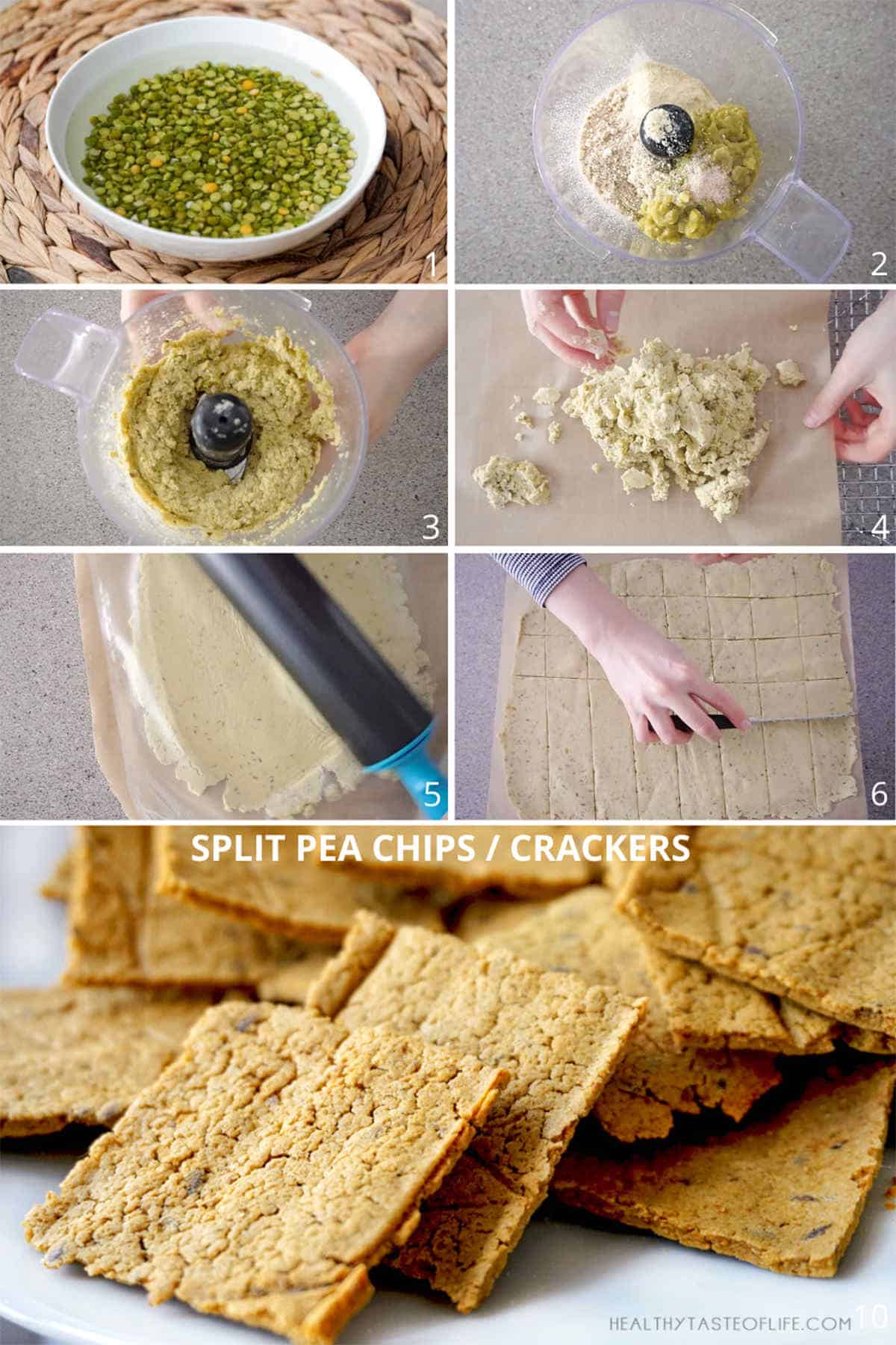 How To Make Pea Crackers / Split Pea Crackers, Chips Recipe #vegan #glutenfree #crackers #splitpeas #splitpearecipes