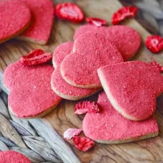 Gluten Free Vegan Heart Shaped Cookie - Vegan valentine sugar cookies - Gluten free valentine sugar cookies - vegan gluten free sugar cookies