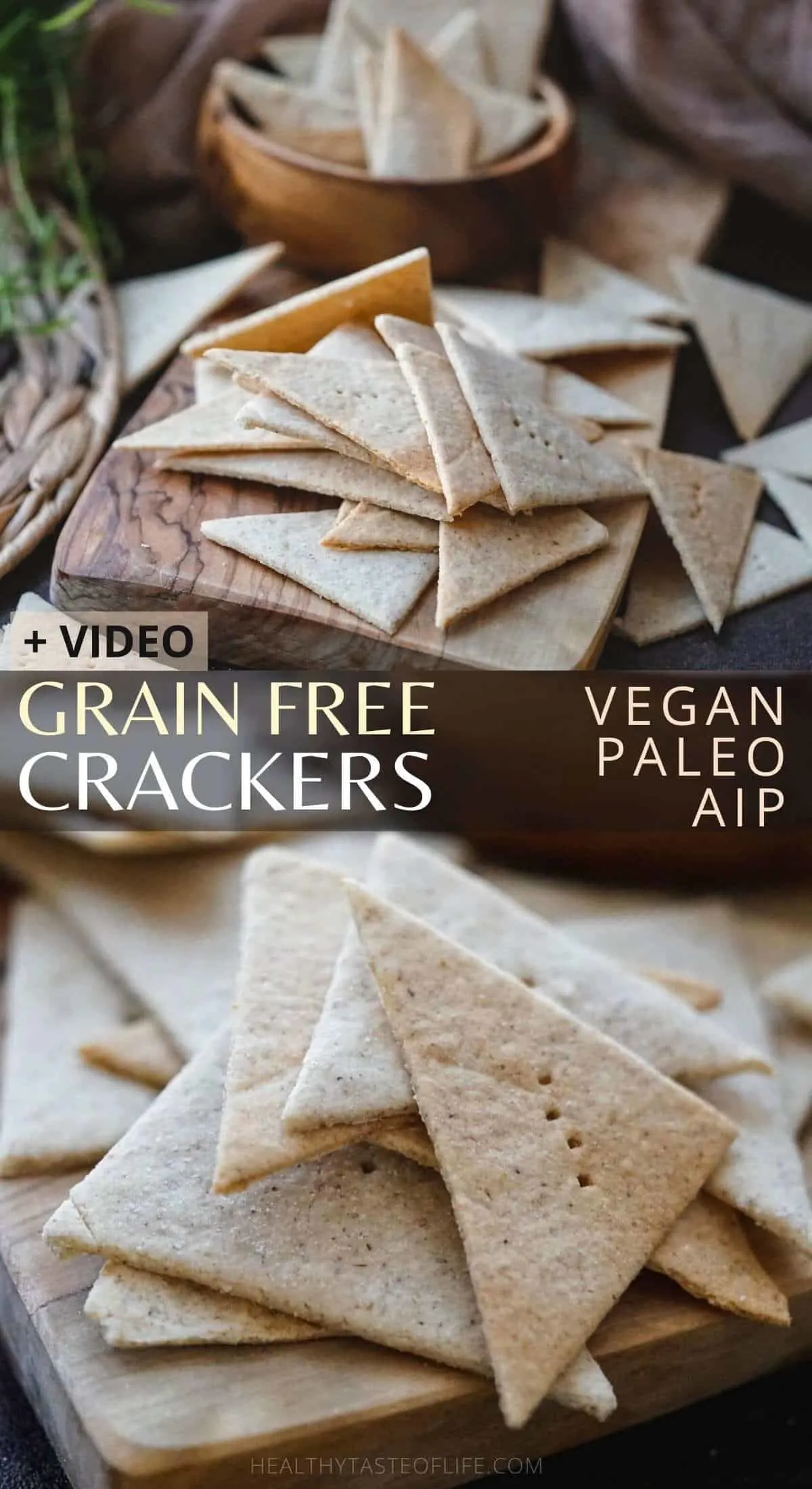 Cassava Crackers Paleo Grain Free Vegan AIP Crackers